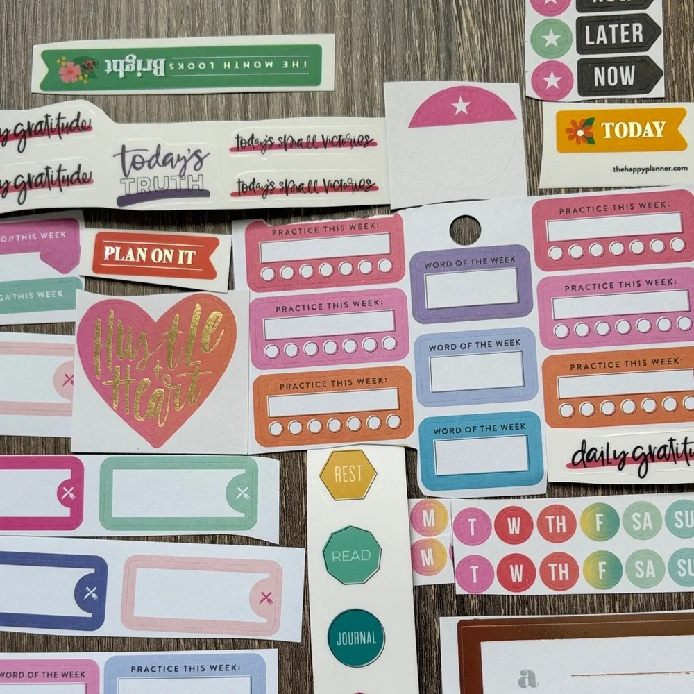 ❤️$4 Vibrant Not So Mystery Happy Planner Sticker Set
